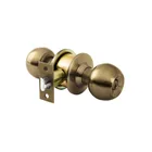Combo cerraduras, llave-mariposa, latón antiguo HERMEX BASIC 1