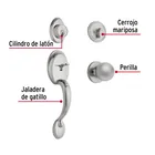 Jaladera y perilla, Berna llave-mariposa, cromo mate, BASIC 4