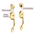 Doble jaladera y perilla, Berna mariposa, LB, BASIC 4