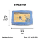 Lona de polietileno 5 x 7 m, azul, 110 g/m2, PRETUL 5