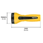 Linterna plástica de LED, 100 lm, recargable a granel PRETUL 3