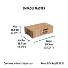 Manguera para gas, aluminio, 3/8' flare, 150 cm, FOSET BASIC 6