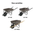 Llanta completa neumática 14', incluye eje y baleros, PRETUL 4