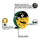 Manguera 1/2' reforzada 3 capas 15m conexiones plást, PRETUL 2