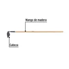Azadón jardinero, mango de madera 48', PRETUL 2