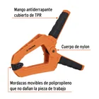 Prensa de resorte de 8' cuerpo de nylon, mango TPR, TRUPER 2