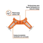 Prensa esquinera profesional 3', cuerpo de aluminio, TRUPER 2