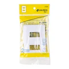 Placa 2 módulos de ABS, blanca, VOLTECK BASIC 4