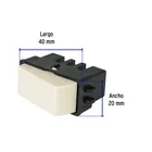 Interruptor de 3 vías, marfil, línea VOLTECK BASIC 3