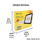 Reflector LED para exteriores 200W 3000K, VOLTECK BASIC 7