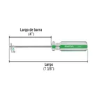 Desarmador punta Torx T 20 mango de PVC, PRETUL 2