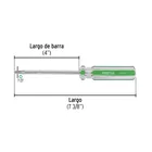 Desarmador punta Torx T 27 mango de PVC, PRETUL 2