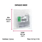100pijas#6x1-5/8'cabeza plana phillips multiusos cuerda fina 6