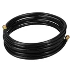 Manguera para gas, PVC negra, 3/8' flare, 5 m, FOSET 1