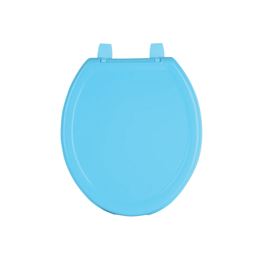 Asiento redondo ligero para WC, abierto, azul, BASIC