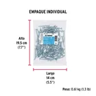 Bolsa 100 pijas para lámina cabeza plana #12 x 2', FIERO 5