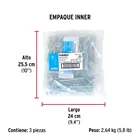 Bolsa 100 pijas para lámina cabeza plana #12 x 3', FIERO 6