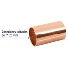 Cople de cobre 1', sin ranura, FOSET 2