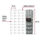 Rollo malla borreguera, 1.67m x 50m acero galvanizado, 28kg 3