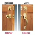 Jaladera/perilla, Lugo llave-mariposa,Latón Brillante,HERMEX 3