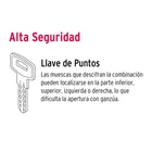 Doble jaladera, Lugo llave-mariposa, Cromo Mate, HERMEX 3