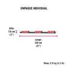 Guardapolvo fijo de 120 cm, negro, HERMEX 5