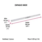 Guardapolvo fijo de 120 cm, negro, HERMEX 6