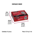 Bisagra cuadrada 2', acero inox, cabeza redonda, HERMEX 5