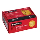 Bisagra cuadrada 2', latón antiguo, cabeza redonda, HERMEX 4