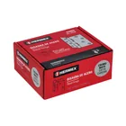 Bisagra cuadrada 4', acero satinado, cabeza plana, HERMEX 4