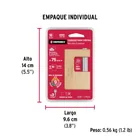 Candado antipalanca, 75mm, cuerpo de latón, llave tetra 7