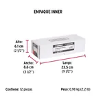 Jaladera de 128mm, línea Moderna, níquel, HERMEX 6