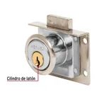 Cerradura para mueble, modelo 24, cromo, HERMEX 2