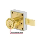 Cerradura para mueble, modelo 26, latón, HERMEX 2