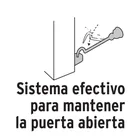 Gancho para puerta, latón brillante, HERMEX 2