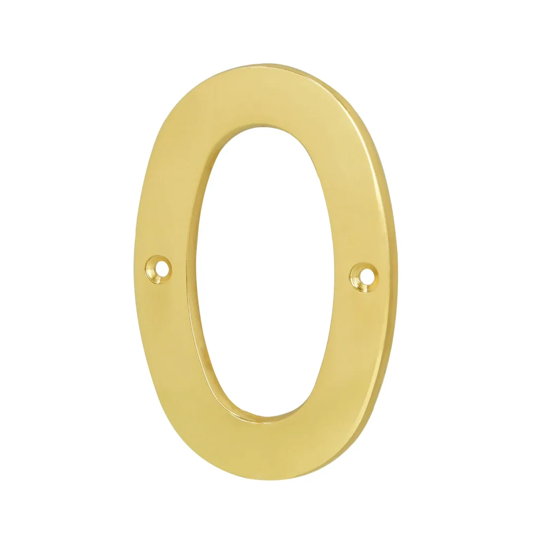 Número 0 de latón sólido 4', latón brillante, HERMEX