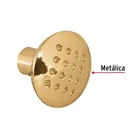 Perilla metálica estilo 'Contempo', latón brillante, HERMEX 2