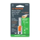 Broca para router, corte recto, 1/2' con balero, TRUPER 4