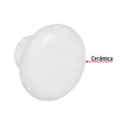 Perilla cerámica blanca, HERMEX 2
