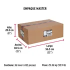 Jaladera metálica de 76 mm latón brillante, inserto cerámico 7