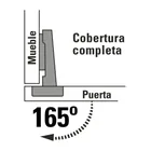 Bolsa 2 bisagras bidimensionales 165°, cobertura completa 2