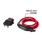 Candado de cable con combinación, 10 mm X 1.20 m, HERMEX 2
