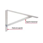 Ménsula reforzada de acero, galvanizada, 10 x 16', FIERO 2