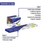 Ventilador de techo para interior 56', negro, VOLTECK 3