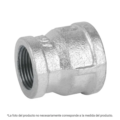 Reducción campana acero galvanizado 1x1/2', FOSET