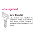 Jaladera/perilla, Lugo llave-mariposa, Níquel Satín, HERMEX 3
