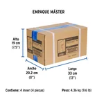 Monomando para regadera sin desviador, cromo, FOSET KUBO 7