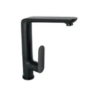 Monomando cuello alto para fregadero, negro, FOSET RIVIERA 1