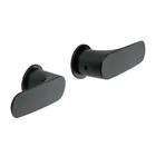 Juego manerales palanca para regadera, negro, FOSET RIVIERA 1