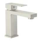 Monomando corto para lavabo, satín, FOSET KUBO 1
